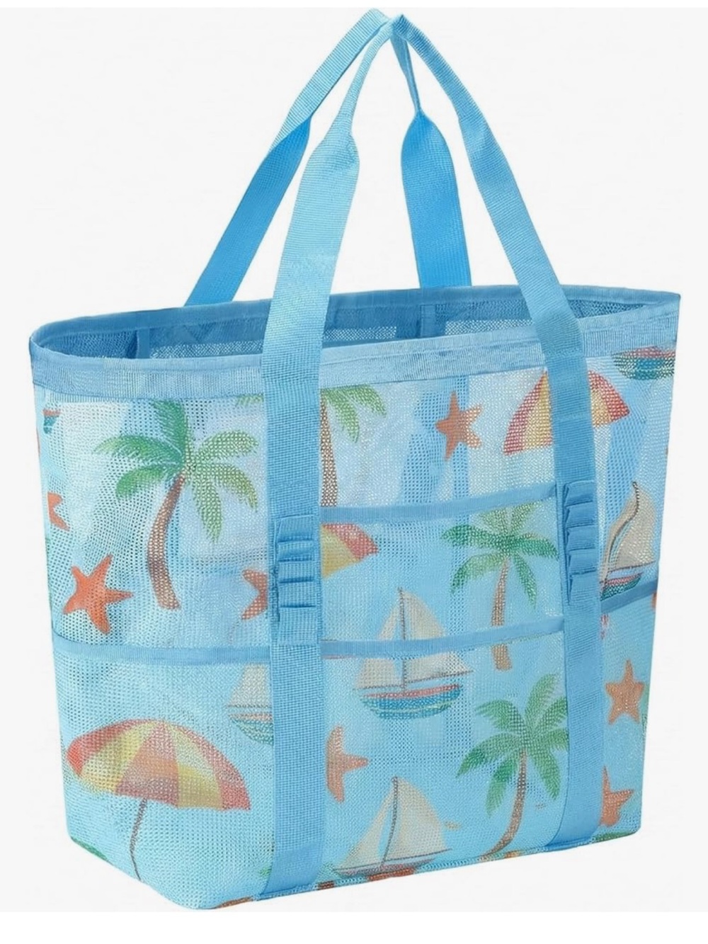 Mesh Beach Bags for Family - Women Beach Tote Bag